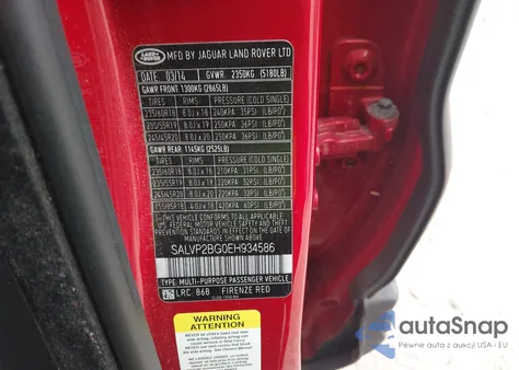 2014 Land Rover Range Rover Evoque Pure from USA, damaged, VIN SALVP2BG0EH934586